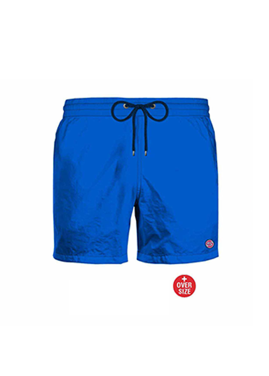 Μαγιό Boxer Μονόχρωμο Με Τσέπες Big Size 028314, Scuba
