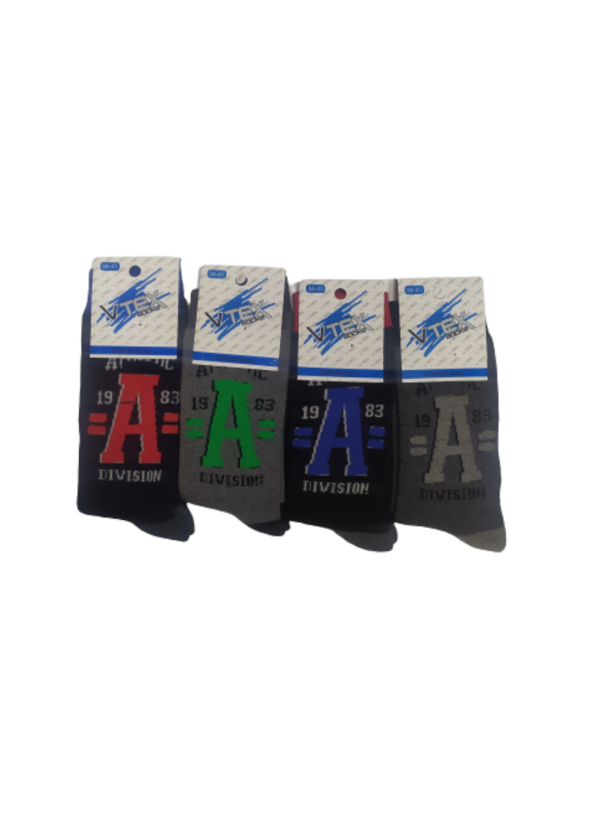 Κάλτσα Unisex Αθλητική Πετσετέ Athletic, Σετ 4 Ζεύγη, VTEX