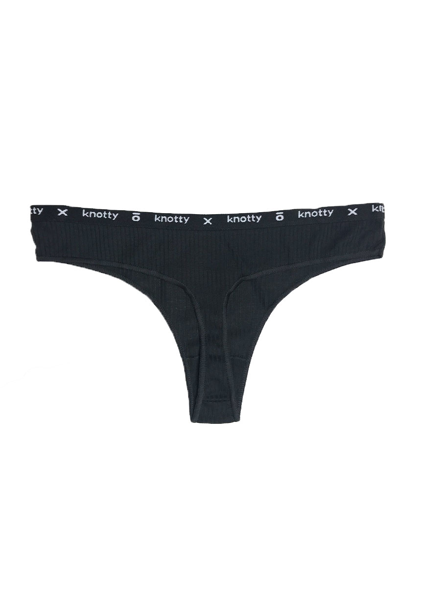 Κυλοτάκι String, Ribbed, Knotty - Image 3