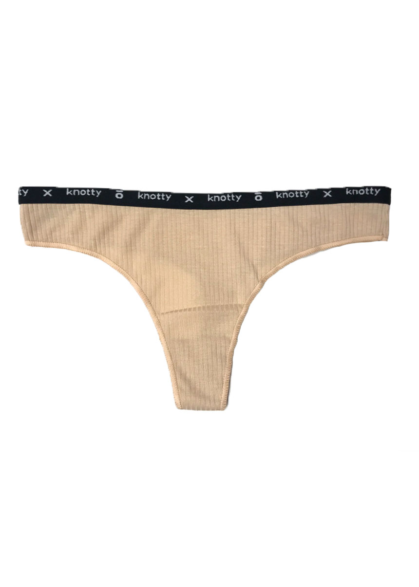 Κυλοτάκι String, Ribbed, Knotty - Image 2