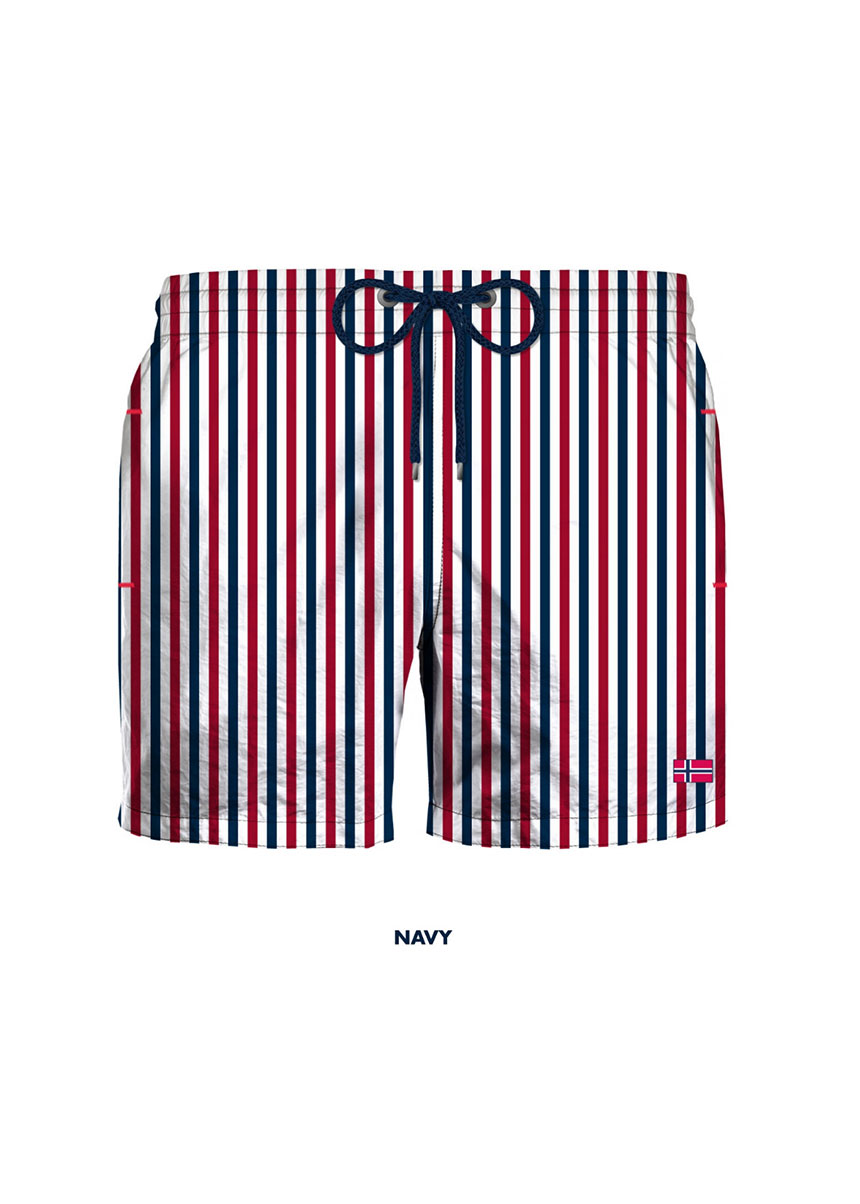 Μαγιό Boxer Με Σχέδιο Και Τσέπες 858333 Norway Nautical