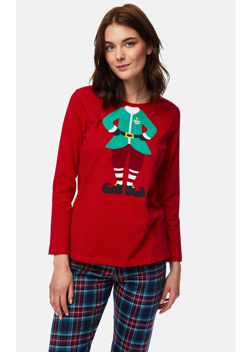 Γυναικεία Πυζάμα X-Mas Cookie, MINERVA - Image 2