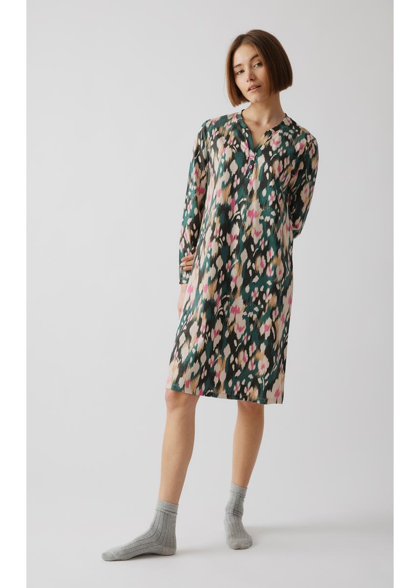 Γυναικείo Χειμερινό Νυχτικό Με Πατιλέτα Abstract Floral MINERVA