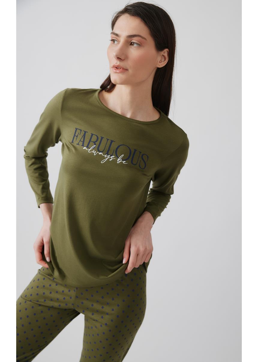 Γυναικεία Χειμερινή Πυζάμα Fabulous Modal MINERVA - Image 3