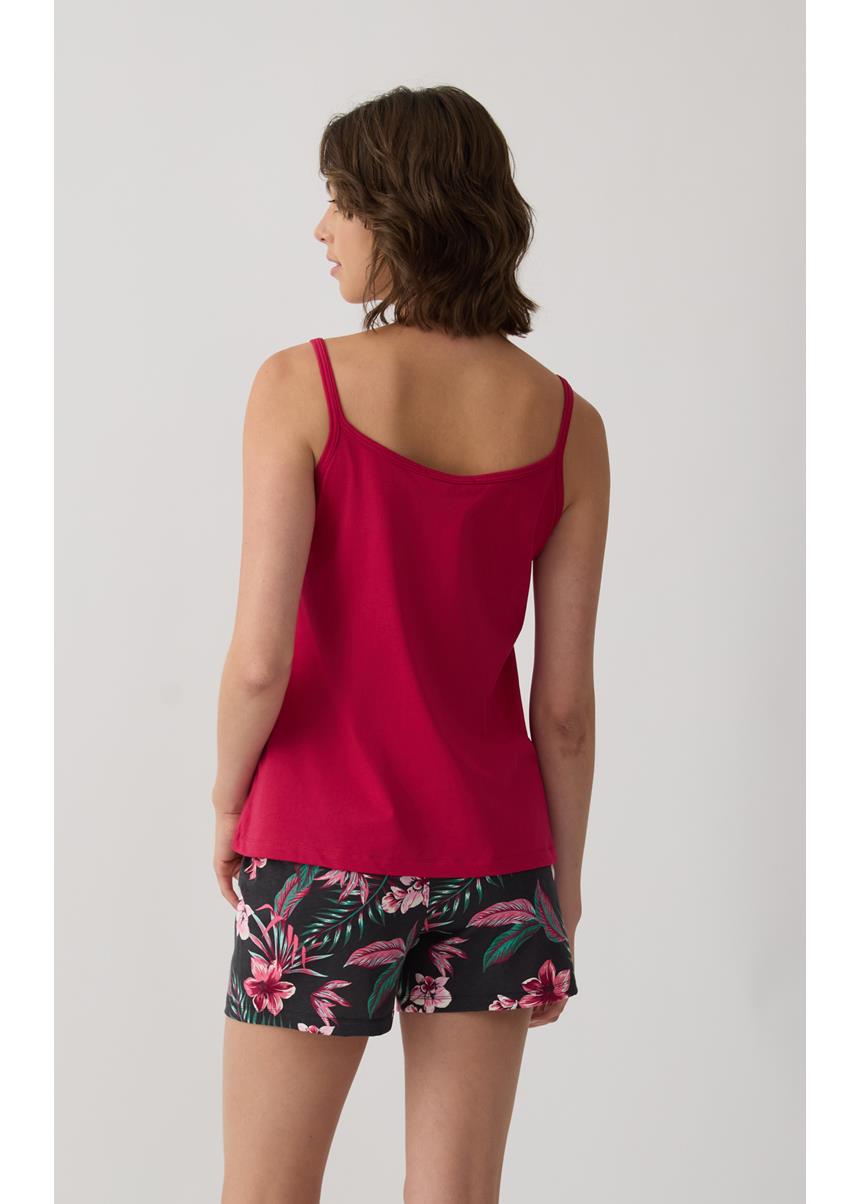 Γυναικεία Πυζάμα Αμάνικη Μπριτέλα Exotic Floral MINERVA - Image 3