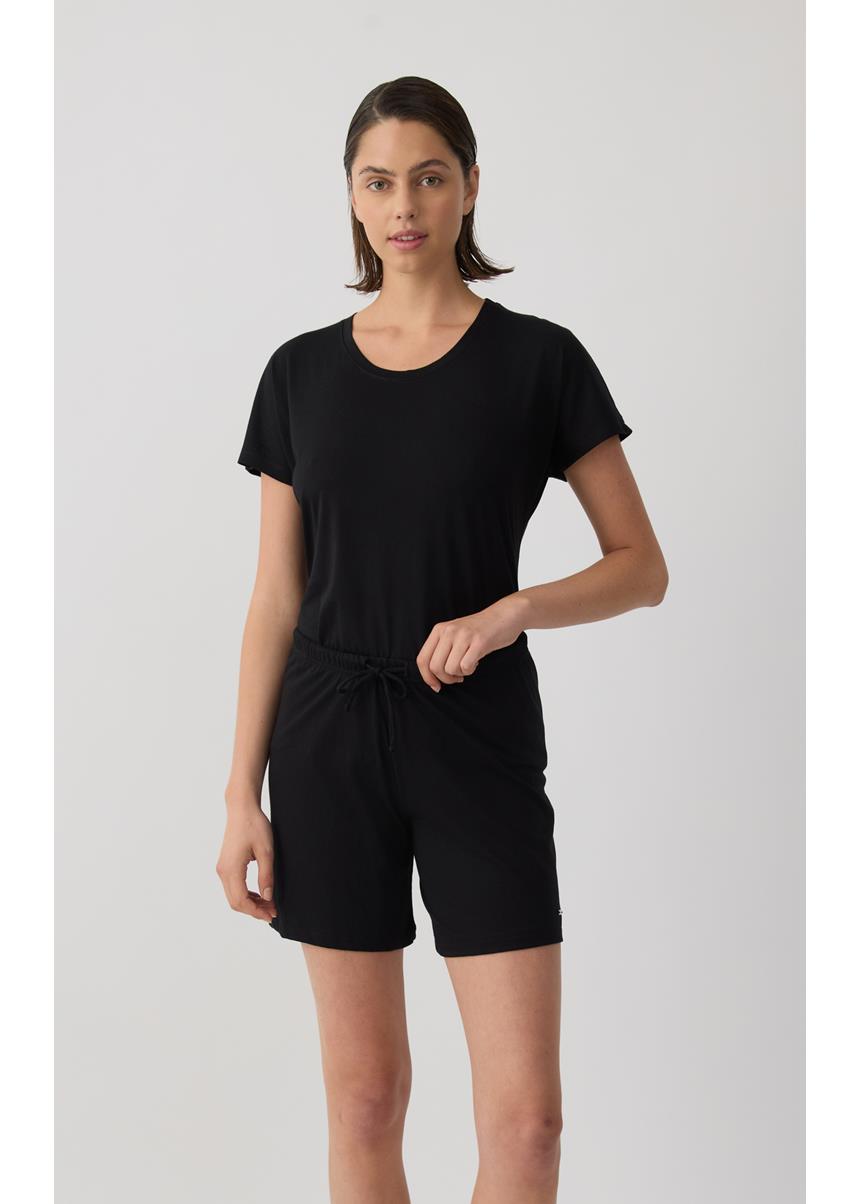 Γυναικείο Μακρύ Σόρτς Μονόχρωμο TENCEL™, MINERVA - Image 3
