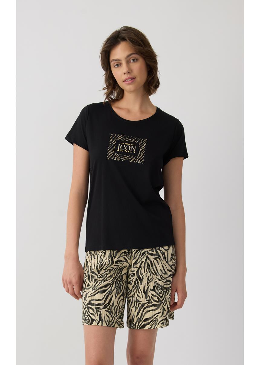 Γυναικεία Πυτζάμα Κοντομάνικη TENCEL™ Earth Tones MINERVA