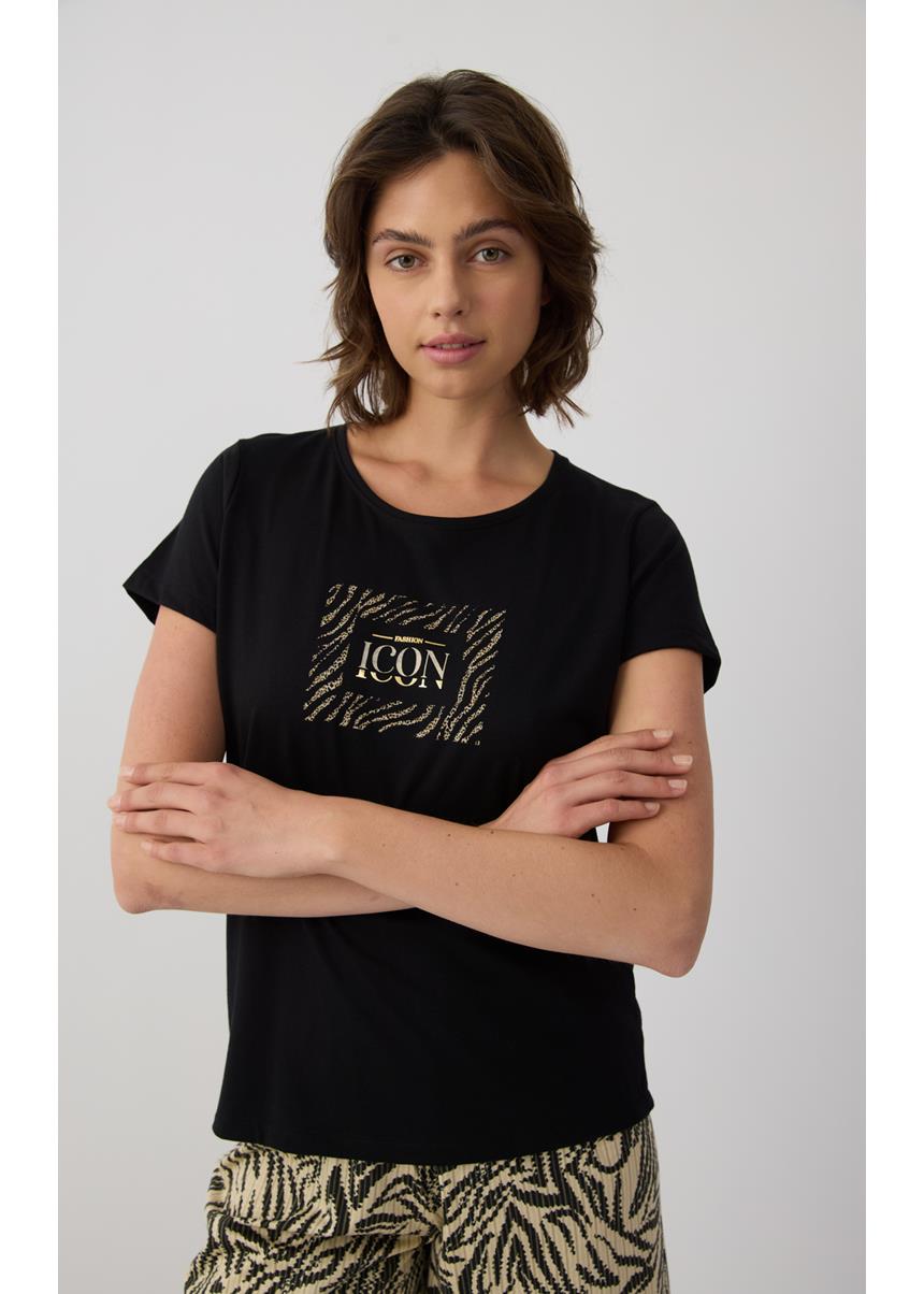 Γυναικεία Πυτζάμα Κοντομάνικη TENCEL™ Earth Tones MINERVA - Image 3