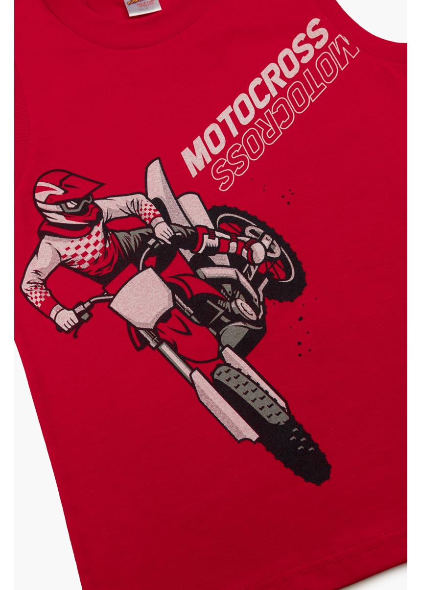 Παιδική Αμάνικη Πυζάμα Motocross, Minerva - Image 2