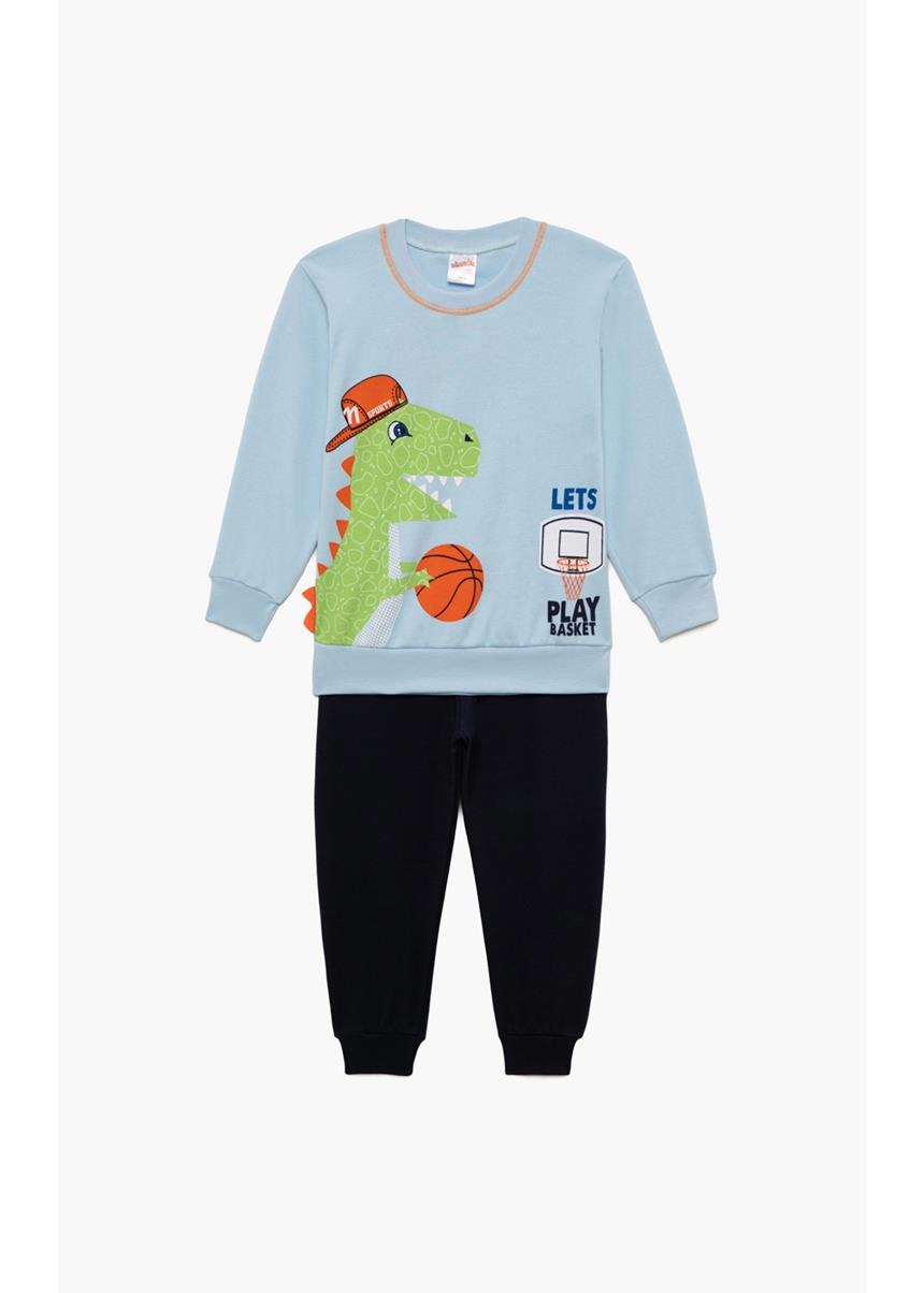 Βρεφική Χειμερινή Πυζάμα Basket Dino Minerva