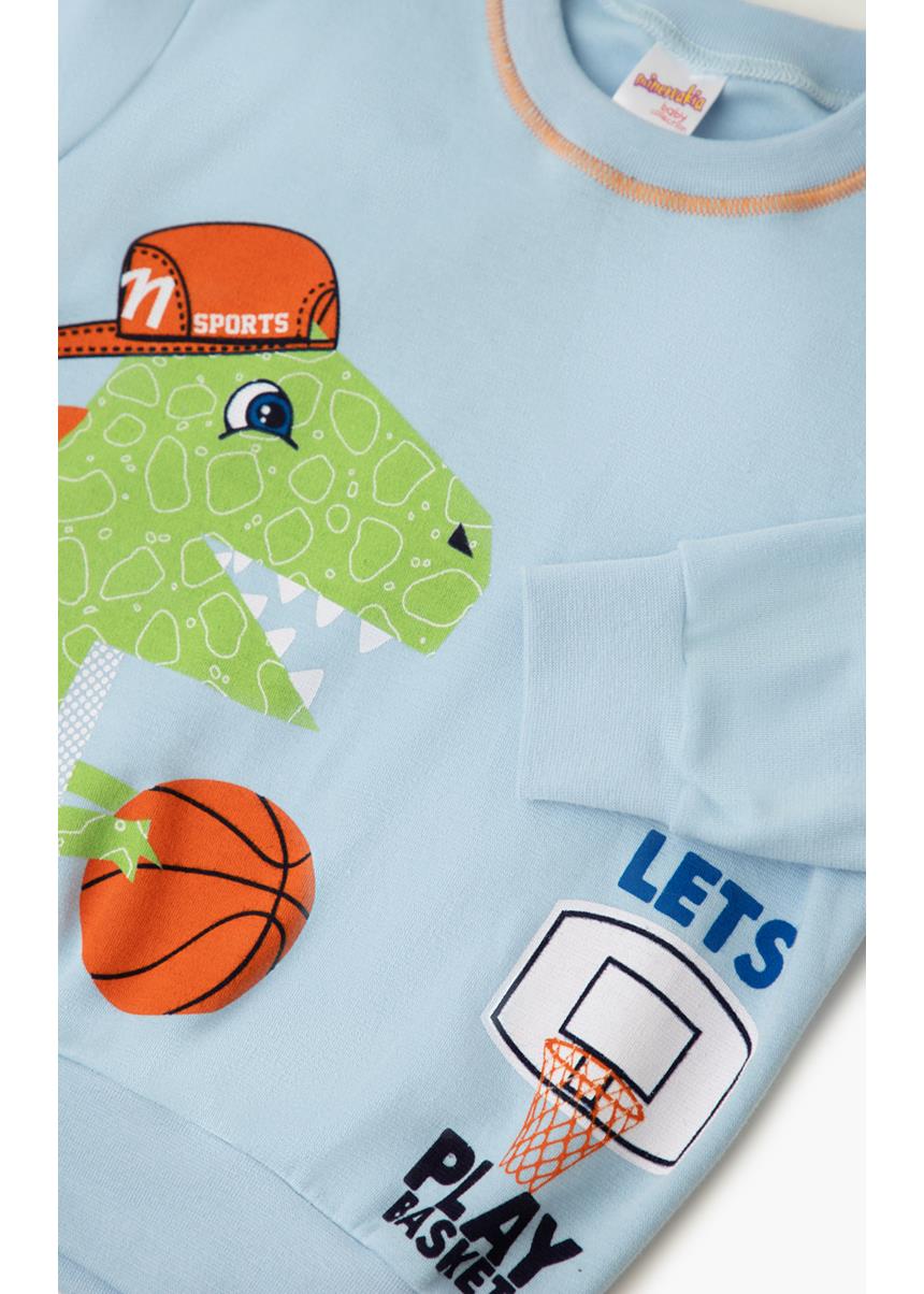 Βρεφική Χειμερινή Πυζάμα Basket Dino Minerva - Image 2