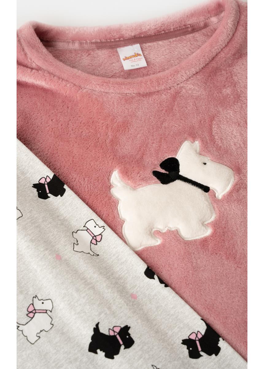 Παιδική Χειμερινή Fleece Πυζάμα Dog Love Minerva - Image 2