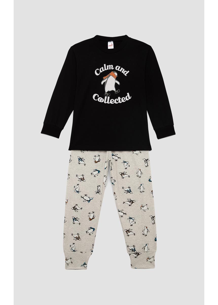 Unisex Παιδική Χειμερινή Πυζάμα Penguin Minerva