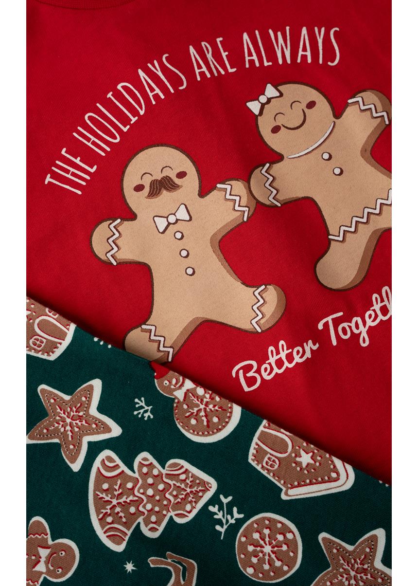X-Mas Biscuits Unisex Βρεφική Χειμερινή Πυζάμα MINERVA - Image 2