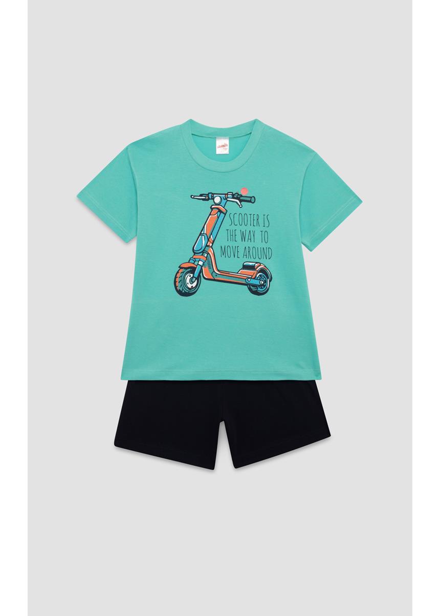 Παιδική Κοντομάνικη Πυζάμα Scooter Moves, Minerva