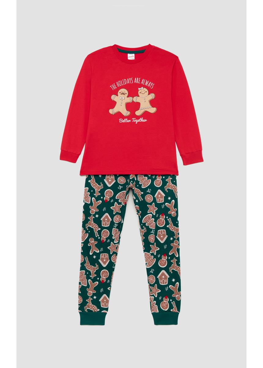 X-Mas Biscuits Unisex Παιδική Χειμερινή Πυζάμα MINERVA
