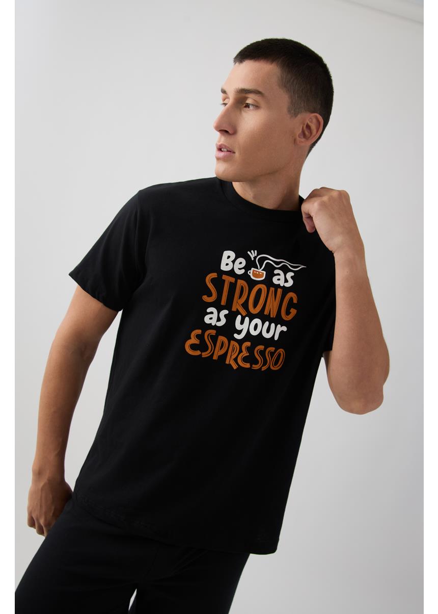 Ανδρική Κοντομάνικη Πυζάμα Espresso MINERVA - Image 3