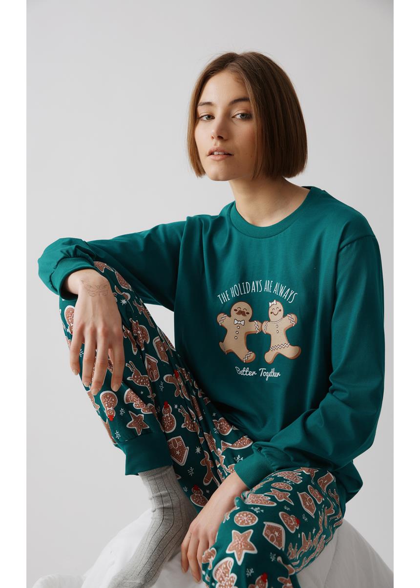 X-Mas Biscuits Unisex Χειμερινή Πυζάμα MINERVA