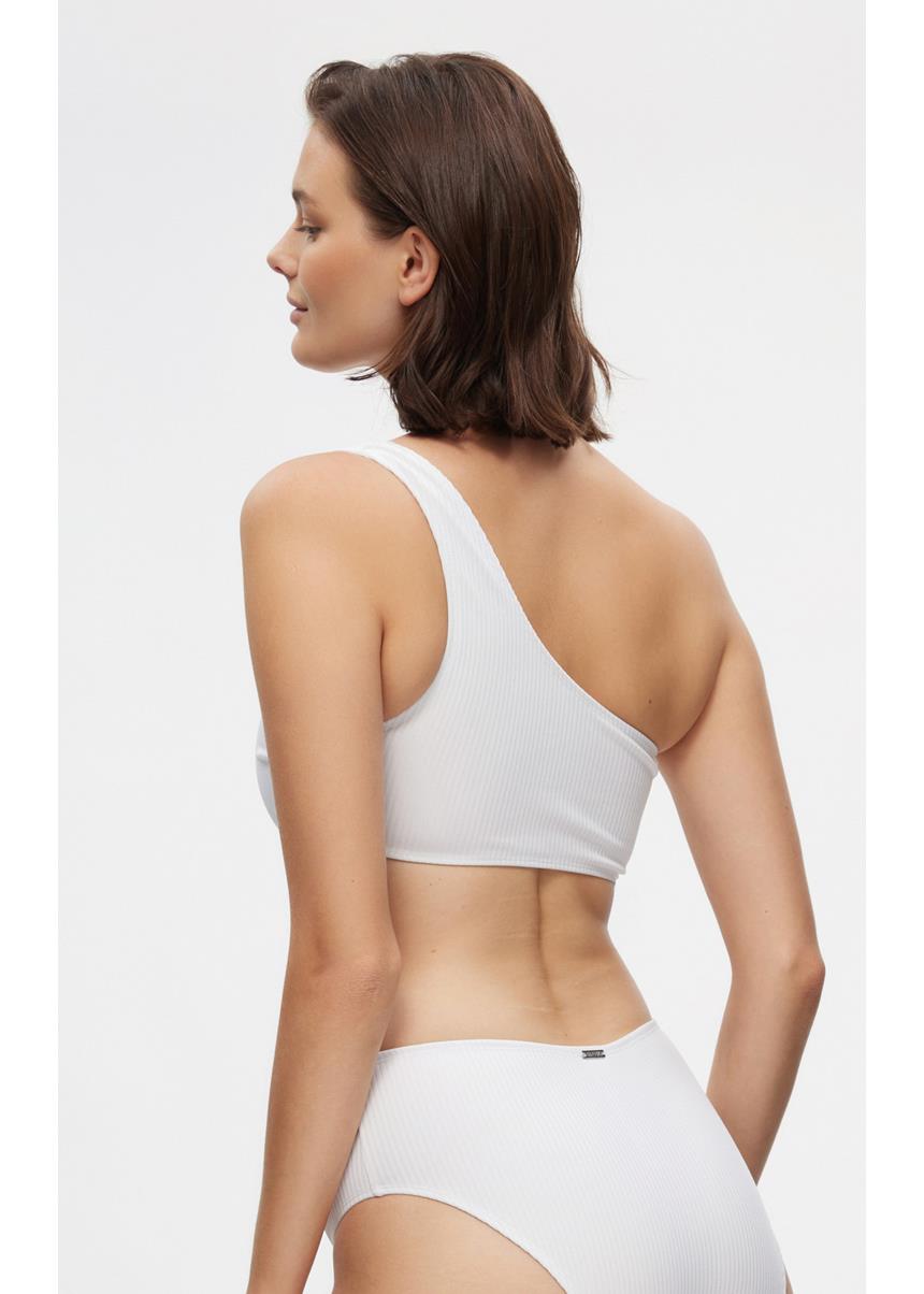 Malena Rib Bikini Top Με Έναν Ώμο MINERVA - Image 5