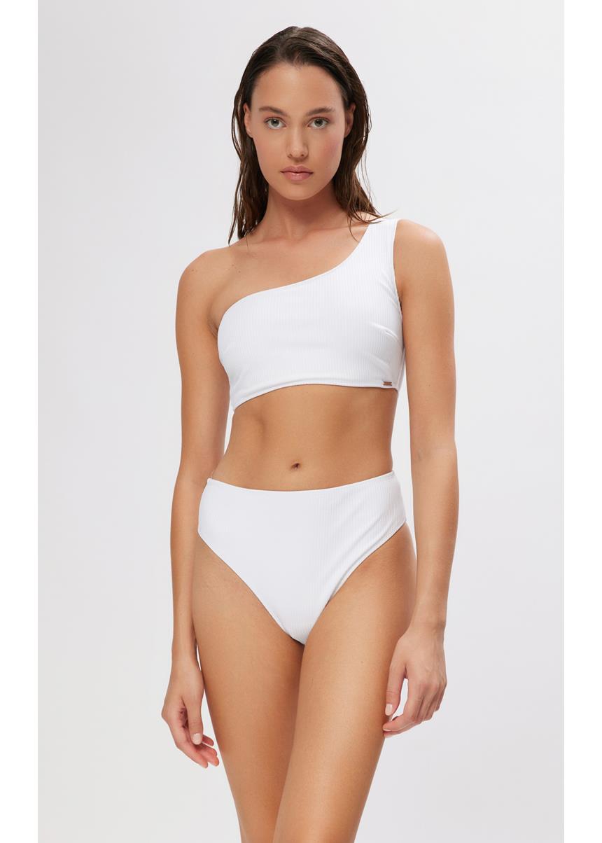 Malena Rib Bikini Top Με Έναν Ώμο MINERVA - Image 3