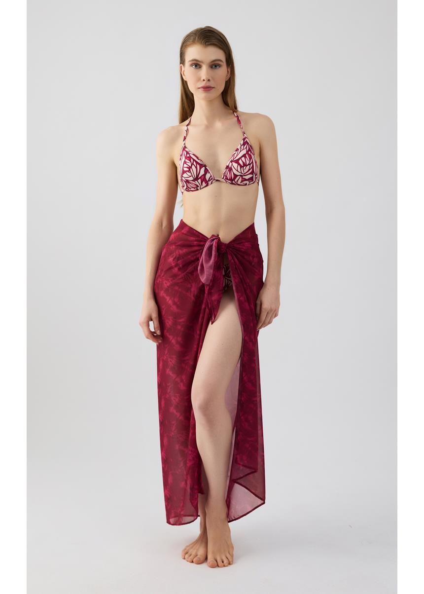 Beachwear Παρεό Μαντήλι Petrol Tie Dye Minerva
