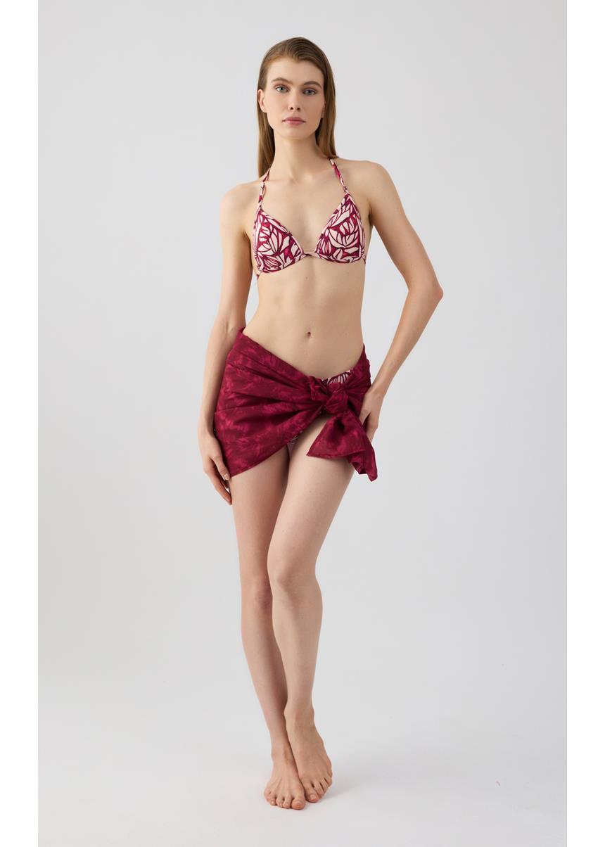 Beachwear Παρεό Μαντήλι Petrol Tie Dye Minerva - Image 3