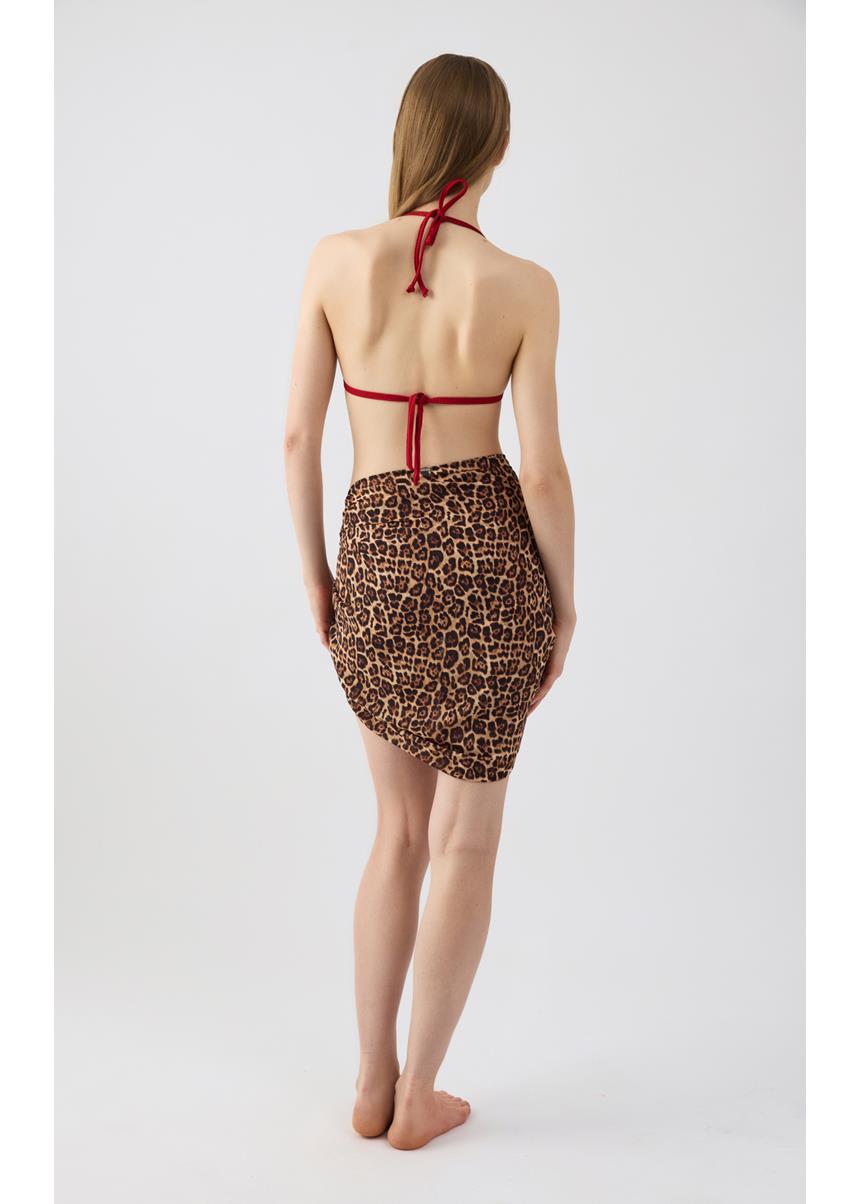 Beachwear Παρεό Μαντήλι Leopard Minerva - Image 4