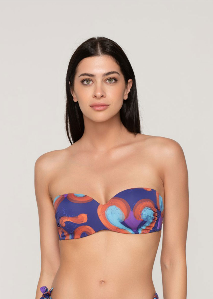 Γυναικείο Strapless Bikini Top Cup C Riviera LUNA