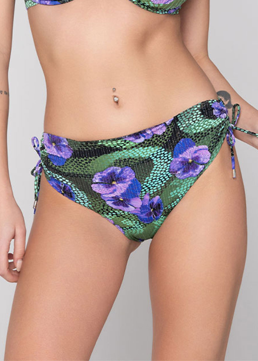 Bikini Slip Με Κορδόνια Στο Πλάι Blossom LUNA