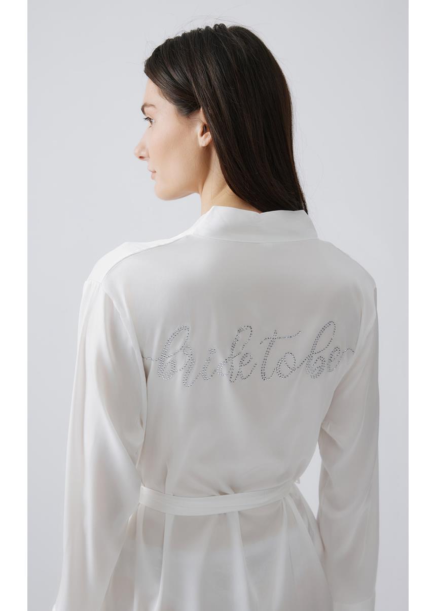 Σατέν Ρόμπα Bridal ΜINERVA - Image 3