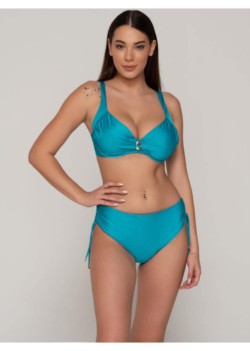 Γυναικείο Bikini Top Χωρίς Ενίσχυση Cup F Gold LUNA