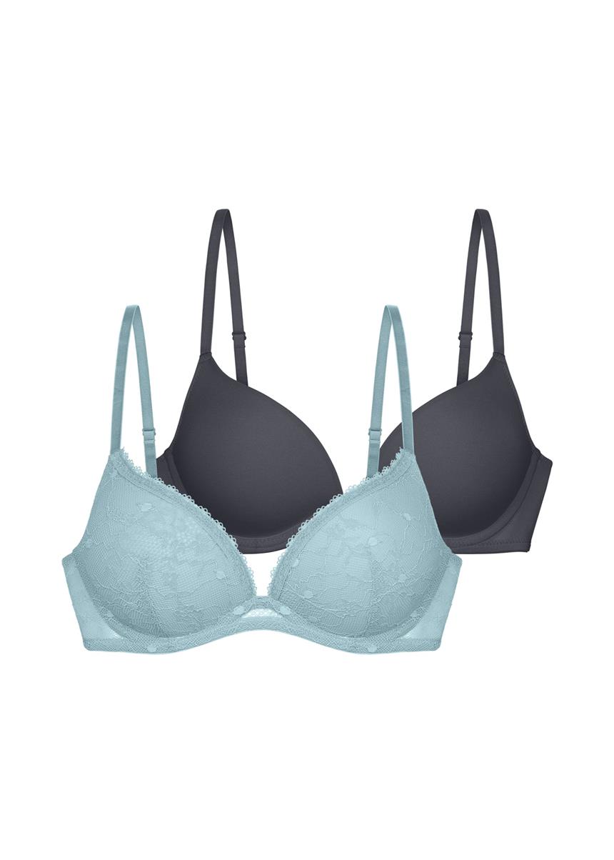 Σουτιέν Σετ 2 τμχ Push Up Cup B/C Με Βαθύ Κόψιμο Radha, DORINA