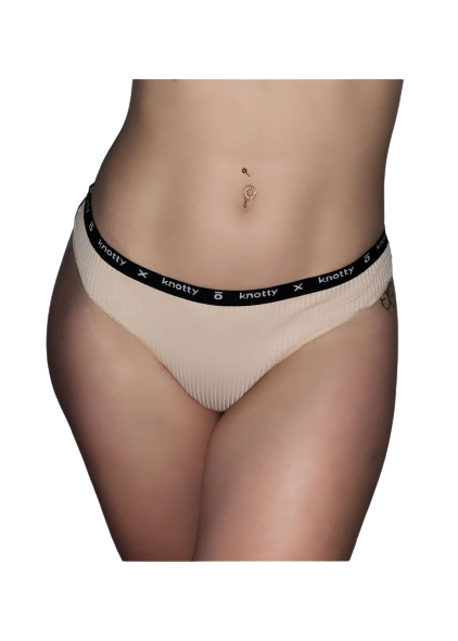 Κυλοτάκι String, Ribbed, Knotty - Image 4