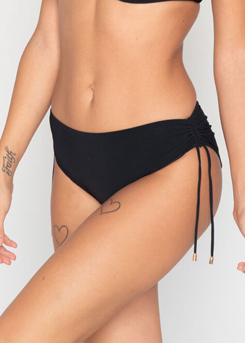 Γυναικείο Ψηλόμεσο Bikini Slip Με Σούρες Blue Sense LUNA - Image 2