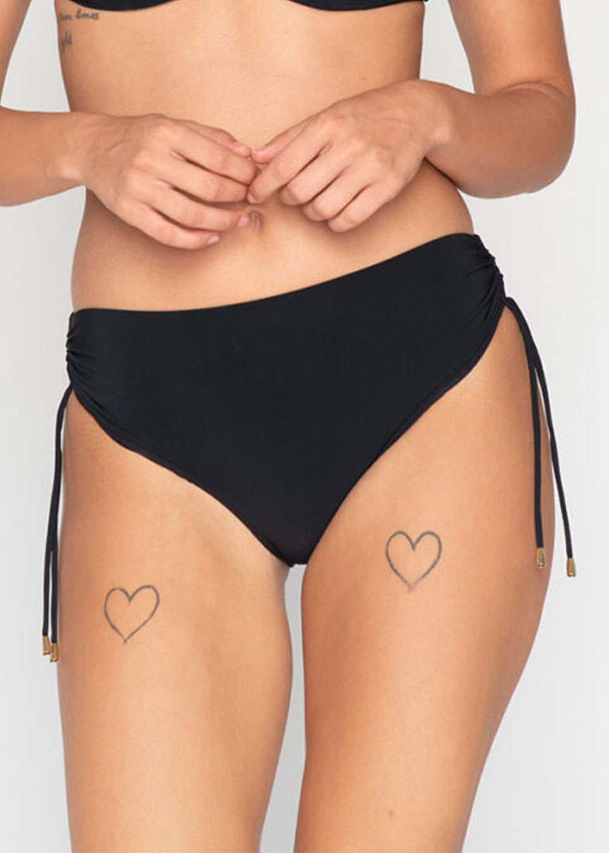 Γυναικείο Ψηλόμεσο Bikini Slip Με Σούρες Blue Sense LUNA