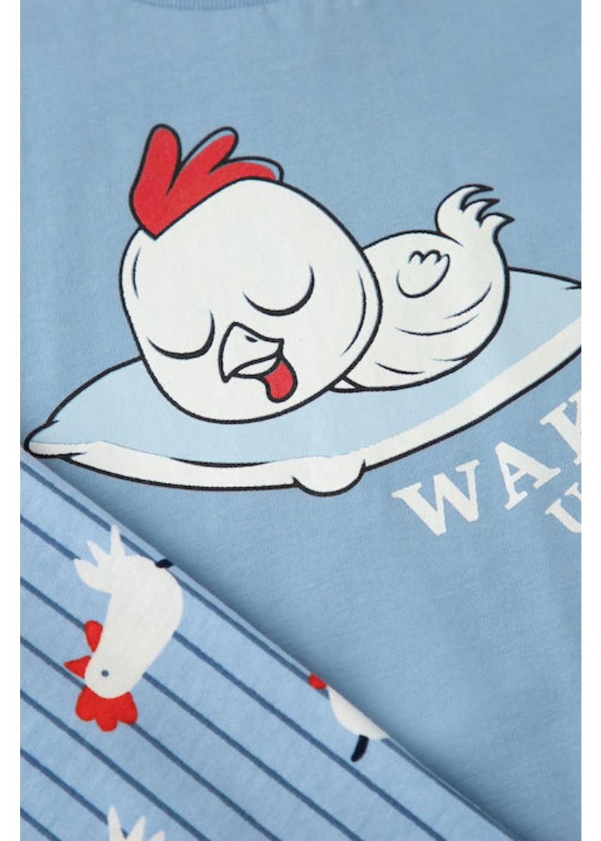 Βρεφική Κοντομάνικη Πυζάμα Roosters, Minerva - Image 2